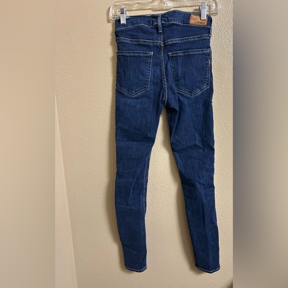 Express Women's stretch ankle legging mid rise Blue Jeans size 00R - Picture 3 of 4